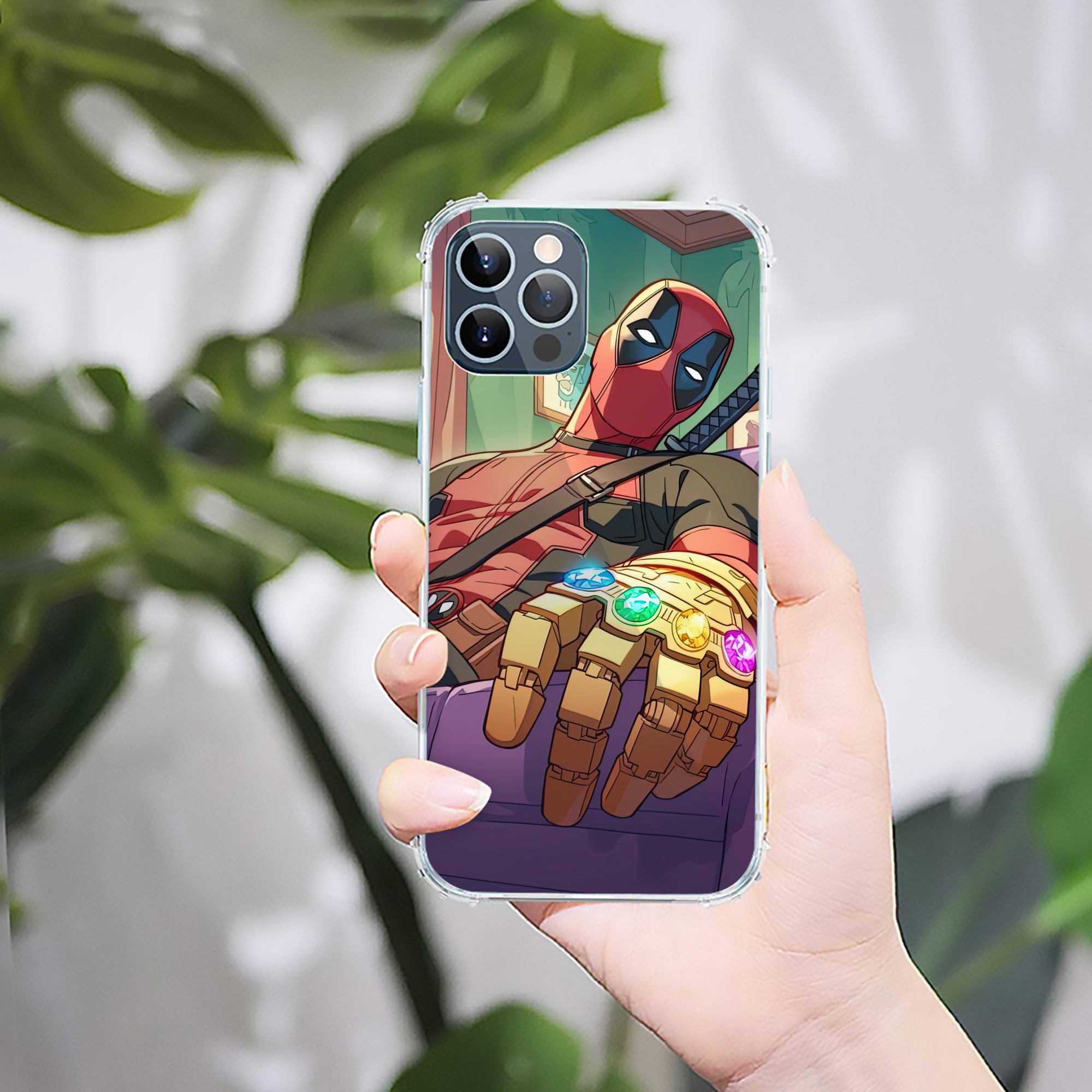 （画像用） Deadpool デッドプール 【iPhone 12シリーズ対応】透明スマホケース（クリアソフトケース）
